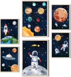 plakat-astronauta-dla-dzieci-a4-zestaw-6-sztuk-kosmos-gwiazdy
