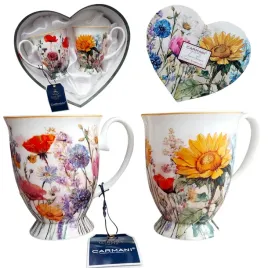 -kubki-carmani-300-ml-2-szt-floral-symphony-slonecznik-prezent-serce