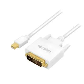 logilink-cv0138-adapter-kablowy-3-m-mini-displayport-dvi-bialy