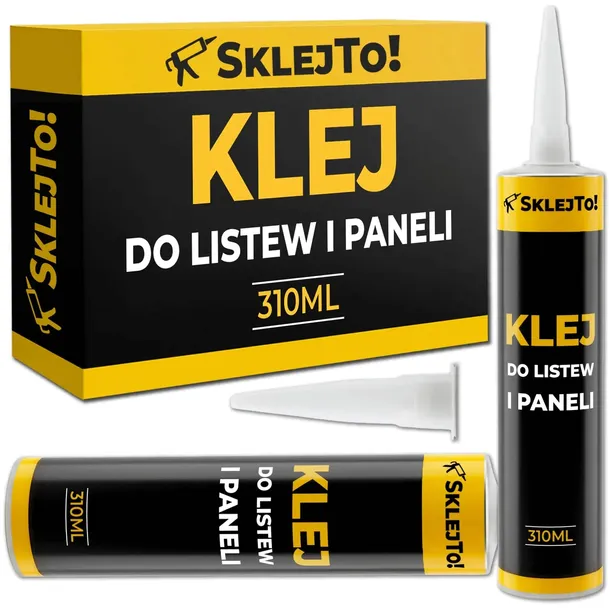 Klej Montażowy do Listwa Przypodłogowa Biała MDF Lamel Płyta Filc