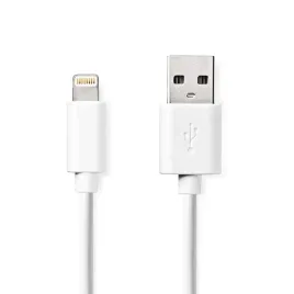nedis-ccgl39300wt10-kabel-lightning-1-m-bialy