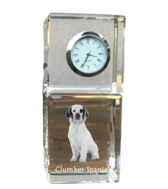 clumber-spaniel-krysztalowy-zegarek-ze-zdjeciem-zdjecie-psa-w-krysztale
