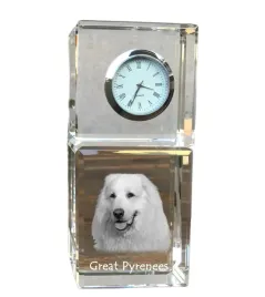 pirenejski-pies-gorski-great-pyrenees-krysztalowy-zegarek-ze-zdjeciem-z