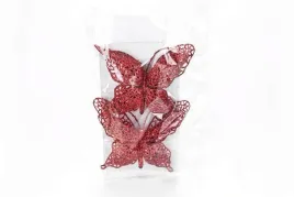 motyl-z-brokatem-czerwony-2szt-ozb05702