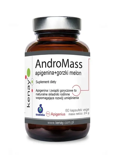 KENAY AndroMass - Apigenina + Gorzki melon (60 kaps.)