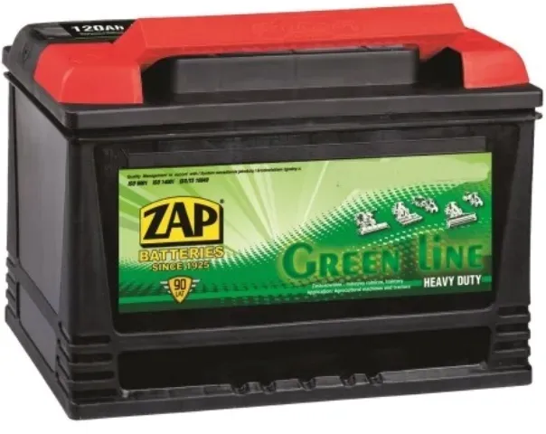 AKUMULATOR ZAP GREEN LINE 12V 120AH 870A P+ RADOM
