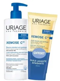 uriage-xemose-c8-zestaw-kojacy-olejek-w-kremie-500-olejek-do-kapieli-200