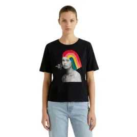 koszulka-damska-united-colors-of-benetton-czarny-z-nadrukiem