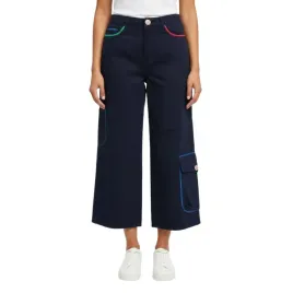 spodnie-damskie-united-colors-of-benetton-szerokie-7-8-granatowe