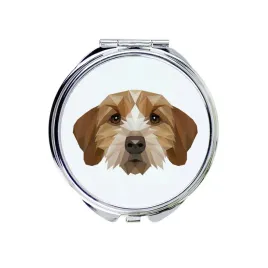 basset-bretonski-basset-fauve-de-bretagne-lusterko-ze-zdjeciem-i-napisem