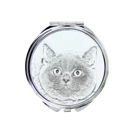brytyjski-krotkowlosy-lusterko-kieszonkowe-z-kotem-personalizowane-luste