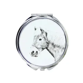haflinger-fohlen-lusterko-kieszonkowe-z-koniem-personalizowane-lusterko
