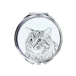 kurylski-bobtail-dlugowlosy-lusterko-kieszonkowe-z-kotem-personalizowane
