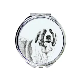 bernardyn-pies-sw-bernarda-lusterko-kieszonkowe-z-psem-personalizowane