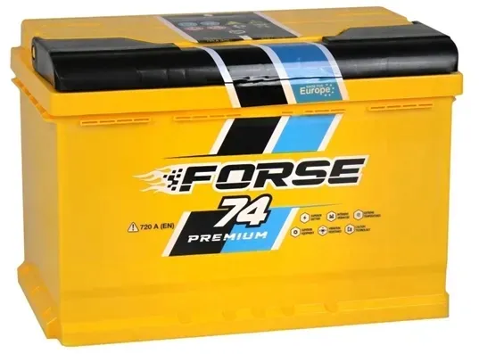 AKUMULATOR FORSE PREMIUM 74AH 720A P+ GWARNACJA 3 LATA - RADOM