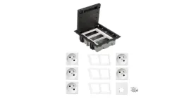 kontakt-simon-floor-box-puszka-podlogowa-5x-gniazdo-pojedyncze-z-u-1x-gn
