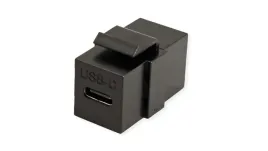 value-usb-type-c-keystone-module-zwart