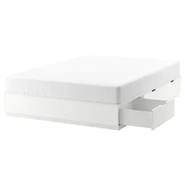 ikea-nordli-rama-lozka-z-szufladami-biala-160x200-cm