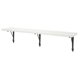 ikea-bergshult-krokshult-polka-scienna-bialy-antracyt-120x20-cm