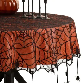 obrus-halloween-okragly-178-cm-koronkowy-pajeczyna-z-pajakami