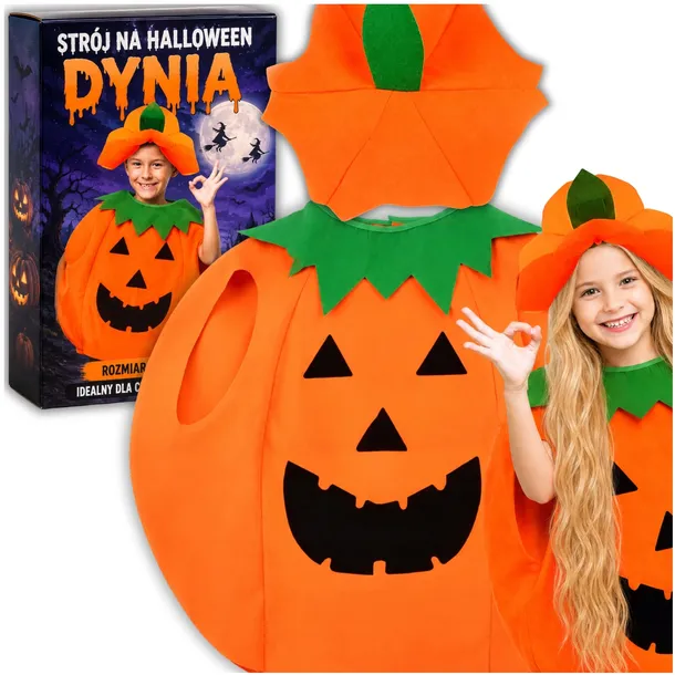 STRÓJ DYNIA DYNI PRZEBRANIE NA HALOWEEN KOSTIUM DLA DZIECI UNIWERSALNY