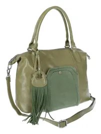 torebka-damska-kuferek-shopper-a4-na-ramie-z-fredzlami-pasek-mc688-zielona
