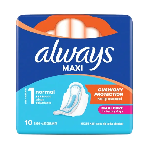  Always Classic Normal Podpaski ze skrzydełkami10 sztuk chłonne
