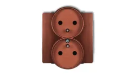 deco-gniazdo-podwojne-z-u-brazowy-metalik-9dgpr-2zp