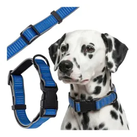 obroza-dla-sredniego-duzego-psa-z-odblaskiem-i-neoprenem-wygodna-36-51cm
