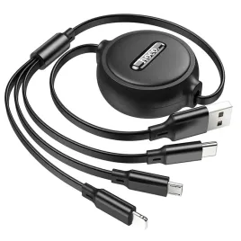kabel-3w1-usb-a-do-lightning-micro-usb-usb-c-hoco-2a-1-m-x75-czarny