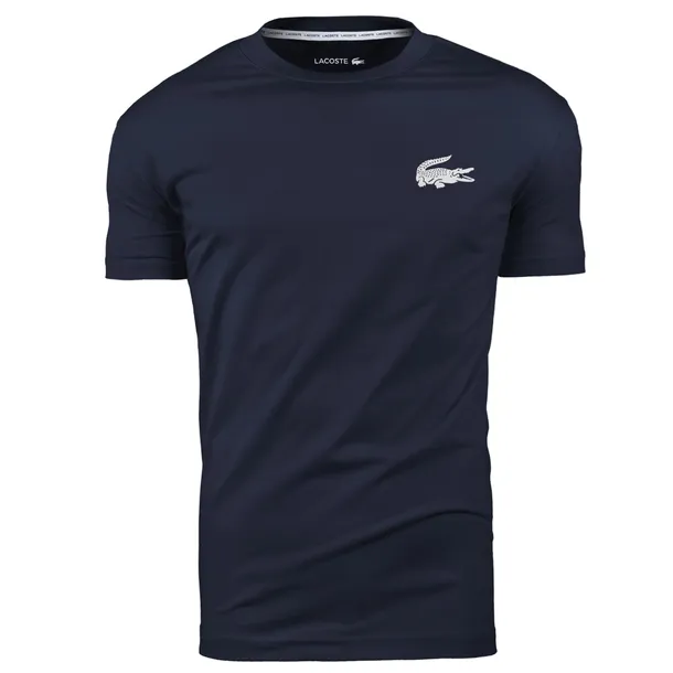LACOSTE TH9460 KOSZULKA TSHIRT XL MĘSKI ORYGINAŁ GRANATOWY