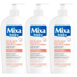 mixa-baby-lagodny-zel-do-mycia-bez-mydla-cialo-i-wlosy-z-olejkiem-3x400ml