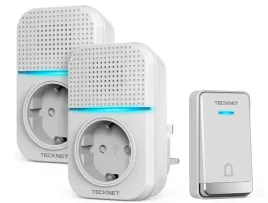 tecknet-dzwonek-bezprzewodowy-2-odbiorniki-1-nadajnik-ip-65-400metrow