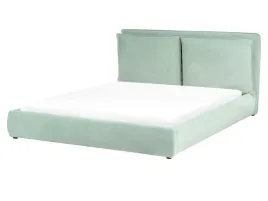 lozko-wodne-welur-bajonna-160-x-200-cm-mietowy-podwojne-zielen