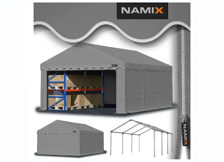 Namiot BASIC 4x6 magazynowy handlowy RÓŻNE KOLORY + ŚCIANY BOCZNE GRATIS