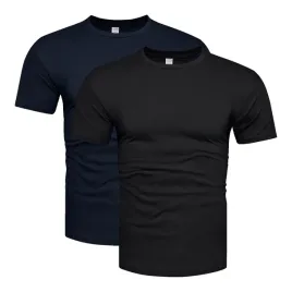 2-pak-zestaw-premium-meski-t-shirt-koszulka-granat-czarny-l