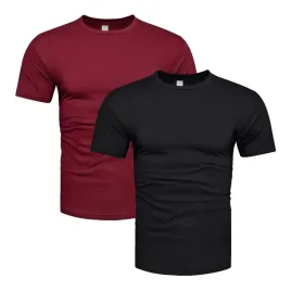 2-pak-zestaw-premium-meski-t-shirt-koszulka-czarny-bordowy-s