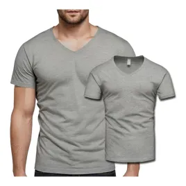 koszulka-meska-t-shirt-meski-v-neck-bawelniana-bez-nadruku-szara-rozmiar-s