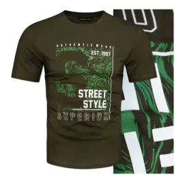 koszulka-meska-100percent-bawelna-zielona-z-nadrukiem-t-shirt-meski-rozmiar-l