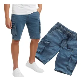 krotkie-spodenki-meskie-jeansowe-niebieskie-bojowki-pas-z-gumka-krotkie-s