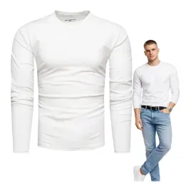 koszulka-meska-z-dlugim-rekawem-bawelniany-longsleeve-gladki-bialy-l