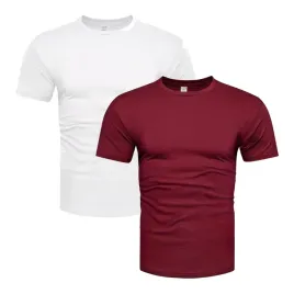 2-pak-zestaw-premium-meski-t-shirt-koszulka-bialy-bordowy-xl