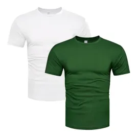 2-pak-zestaw-premium-meski-t-shirt-koszulka-bialy-zielony-xxl