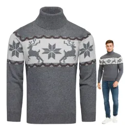 sweter-meski-swiateczny-welniany-norweski-z-golfem-renifery-m