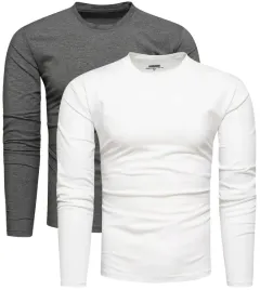 2-pak-zestaw-meskich-koszulek-z-dlugim-rekawem-longsleeve-grafit-bialy-xxl