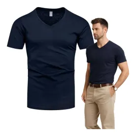 t-shirt-v-neck-w-serek-koszulka-meska-granatowa-bawelniana-bez-nadruku-l