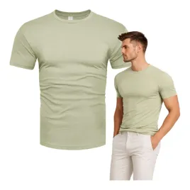 koszulka-meska-t-shirt-meski-premium-100percent-bawelna-bez-nadruku-zielona-m