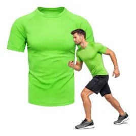 koszulka-termoaktywna-meska-krotki-rekaw-zielona-t-shirt-sportowy-m-2x