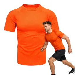 koszulka-termoaktywna-meska-krotki-rekaw-pomaranczowa-t-shirt-sportowy-s-2x