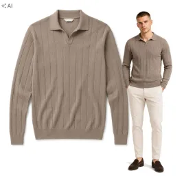 bluzka-sweterkowa-polo-meska-ciemny-bez-z-kolnierzem-z-dlugim-rekawem-xl